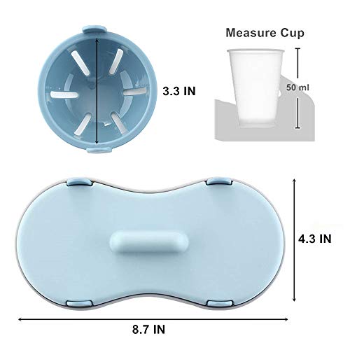 Egg Poacher Microwavable, Egg Steam with Measure Cup Dishwashable, Egg Maker Poached Egg Steamer Kitchen Gadget by KICOFIT - Image 4