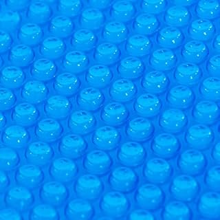 Solar Pool Cover, Durable 16 mil 16 × 32 ft Pool Covers for Inground & Above Ground Pools, Solar Pool Heater, Rectangle Solar Blanket with Bubbles, Blue