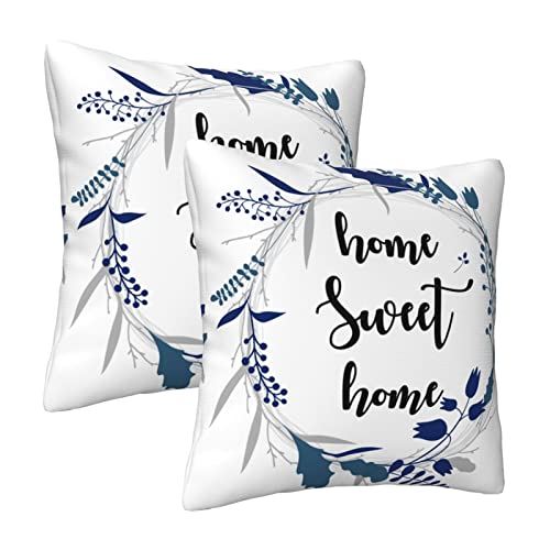 Asefcnxkjii Home Sweet Home Spring Throw Pillow Covers, Seasons Decoration Pillow Cases, Cushion Covers For Home Sofa Couch Indoor Bed, Farmhouse, Set Of 2, 18"X18" #TOP4