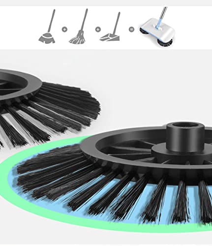 FEMUN, Besen und Kehrschaufel, Besen und Kehrschaufel-Set, Besen mit Kehrschaufel, Kombi-Set, Besen/Mopp/Kehrschaufel, 3-in-1, Kehr- und Wischen, geeignet für Zuhause, Büro, Flur, Outdoor – Bild 6