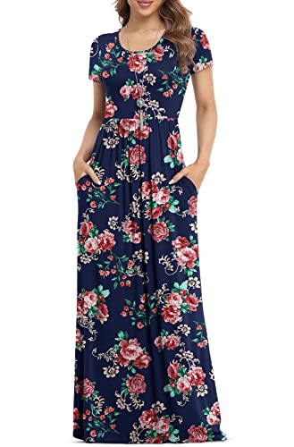 Image of VIISHOW Women's Long Sleeve Loose Plain Maxi Dresses Casual Long Dresses with Pockets