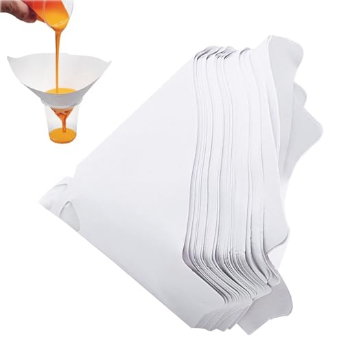 TMRBBesty 50 Piezas Coladores de Pintura,Papel Filtro de Pintura,Coladores de Papel de Pintura,Coladores Pintura Filtro Resina,Filtro de Resina con Malla de Nailon Fina para automóviles