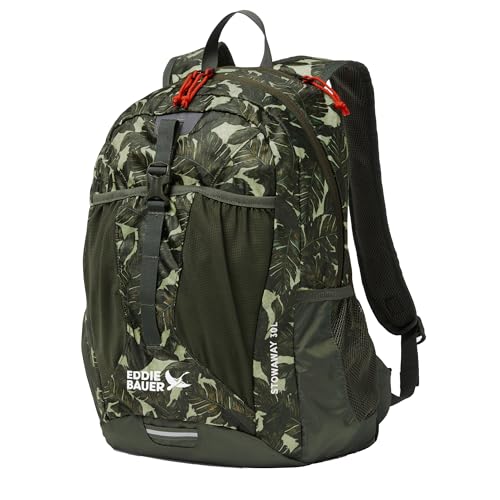 Image of Eddie Bauer Stowaway Packable Backpack | Travel | Outdoor | Lightweight | Foldable | Durable | Ripstop Polyester | 30L - Dark Loden