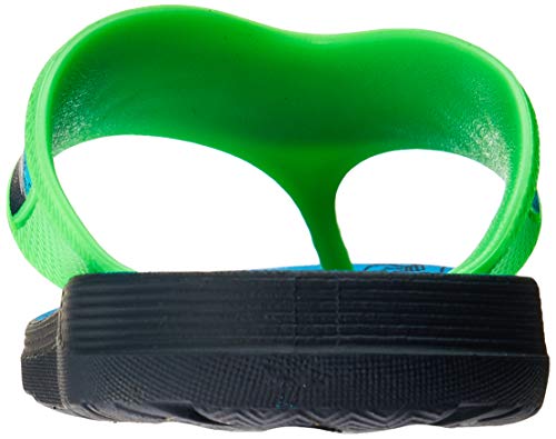 Chinelo Luccas Neto Land Super Flop Meninos Azul/Verde 25
