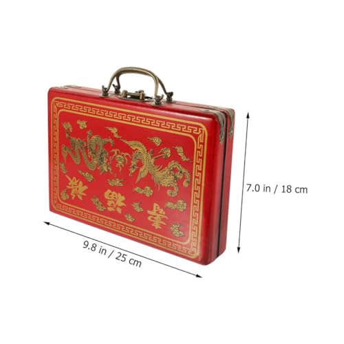 Estuche de Madera para Almacenamiento de Mahjong miniatura 3