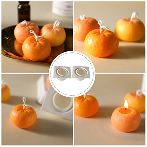 EXCEART 2 Unidades Molde De Vela Moldes Em Forma De Fruta Molde De Sabonete De Silicone Molde De Sil