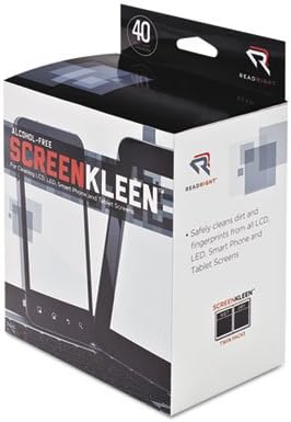 Read/Right - Screen Kleen, Alcohol Free, Wet/Dry Wipes, 40 Twin PK/BX