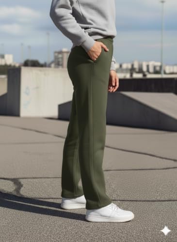 Image of Mack Jonney Women's Solid Fleece Track Pants | Warm & Durable Casual Lowers | Trendy Lowers-M5306