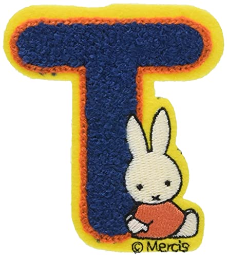 Miffy alphabet T écusson brodé Minoda pour personnaliser les cartables et vestes