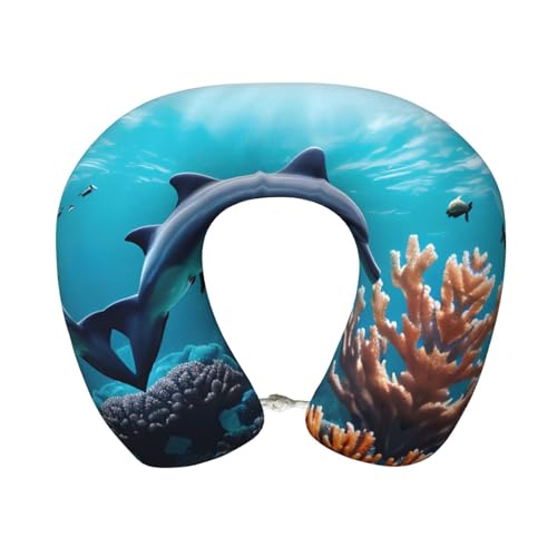 Almohada viscoelástica de viaje tamaño único negra