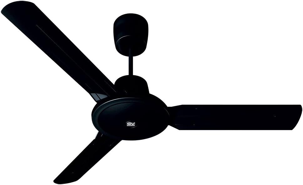 Vortice Nordik Evolution 140 Ceiling Fan, Summer / Winter Switch, Powerful and Quiet, Diameter 142 cm, Black