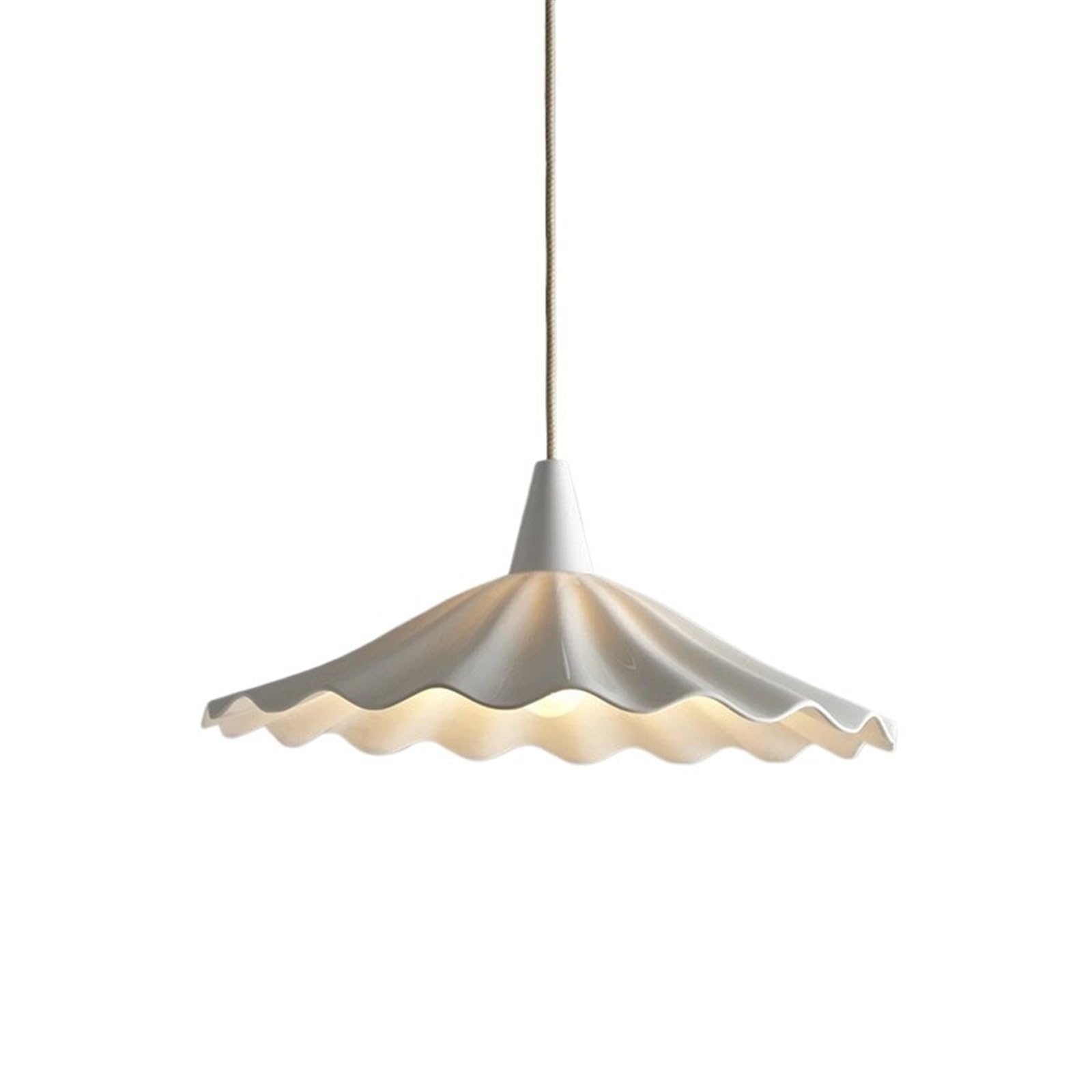 Suspension céramique blanche moderne LED pour un éclairage de table chaleureux - 8