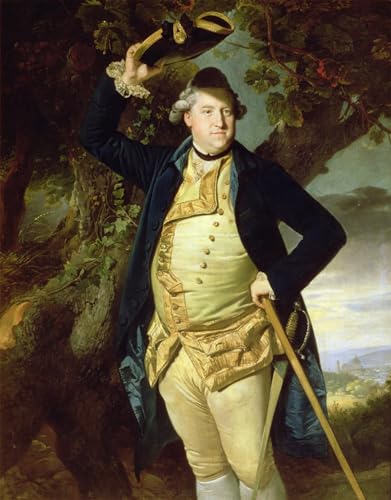 Peinture murale George Nassau par Johan Zoffany sur toile canvas premium 60x90cm