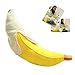 Stncel - Coussin créatif doux en peluche en forme de banane pelée - Jouet, cadeau, Coton, 100 cm