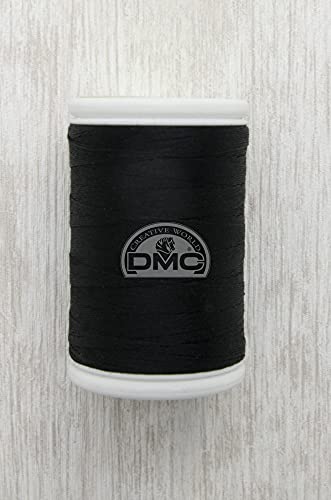 DMC - Corded Sewing Thread - Size 40-100% Cotton, Black, Größe