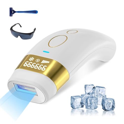 Lumisilk Lumina Depiladora de Luz Pulsada, Depiladora Laser IPL con Función de Enfriamiento, 5 Nivel de Energía,Depilación Láser Maquina para Facial,Axilas,Brazos,Espalda,Línea de Bikini