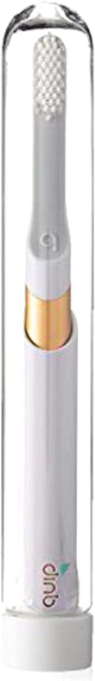 Quip Metal Electric Toothbrush - Electric Brush and Travel Cover Mount - Gold Metal (Color) - Frustration Free Packaging
