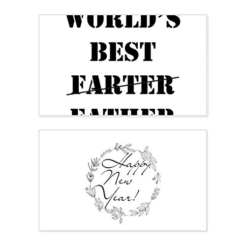 Tarjeta de Año Nuevo World's Best Father para sorprender a papá con un detalle único