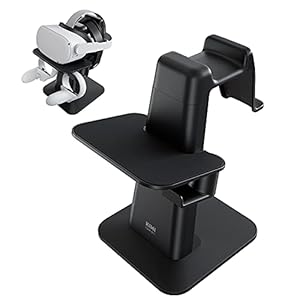 KIWI design VR Stand Accessories Compatible with Quest 2/Rift S/Valve Index/HP Reverb G2/Quest/PSVR 2/ Pico 4 VR Headset…