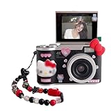 4K デジカメ デジタルカメラ オートフォーカス 4800万画素180°回転 wifi機能 レトロ 6軸手ぶれ補正 前後デュアルレンズ フラッシュ 自撮り 初心者 学生トラベルビログ用 (32Gメモリーカード,ブラック)