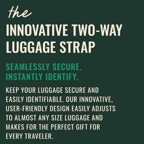 Image of Cincha Travel Adjustable Luggage Strap, Fits Carry-On and Checked Bags, TSA Approved, Shark Tank Brand, Premium Travel Accessory (Black)