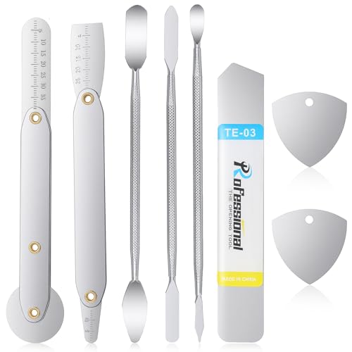 XLIUAX 8 Stück Handy Reparatur Werkzeug Set, Metall Ultradünn Spudger Öffnungswerkzeug Telefon Reparatur Öffnungs Werkzeug für Handy Tablet Laptop Spielzeug Spielkonsolen