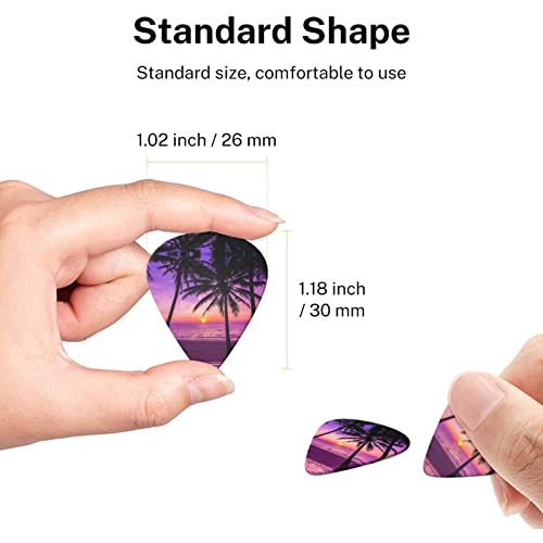 Palm Trees At Sunset Lot de 6 médiators pour guitare acoustique, guitare électrique, basse, ukulélé – fins, moyens et… - Les Beatles, Paul McCartney, John Lennon, RIngo Starr, George Harrison Palm Trees At Sunset Lot de 6 médiators pour guitare acoustique, guitare électrique, basse, ukulélé – fins, moyens et… – Image 8