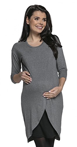 HAPPY MAMA Para Mujer Vestido Cruzado Diseño de Capa Premamá y de...