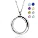 Large Stainless Steel Silver Glass Floating Locket