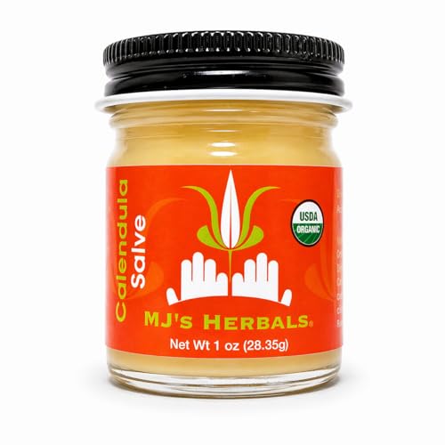 MJ's Herbals Calendula, Organic Botanical Moisturizing Balm for Daily Use, Handcrafted Skin Care,...