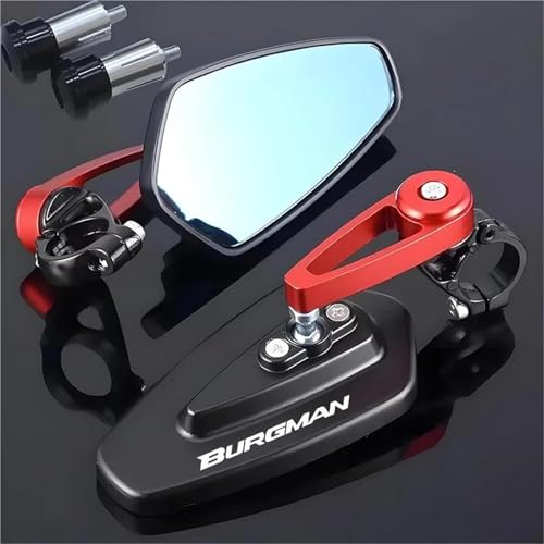 Verkehrs Spiegel Motorrad-Rückspiegel Für Suzuki Burgman 650, 400, 125, 200, 250, AN650, AN400. Lenkerendenspiegel. Sichtfeldrückspiegel.(Farbe 4)