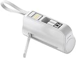 Portable 5000mAh Small Charging Power Banks with Integrated Cable and Hiddens Stand for Easy Travel Power Banks