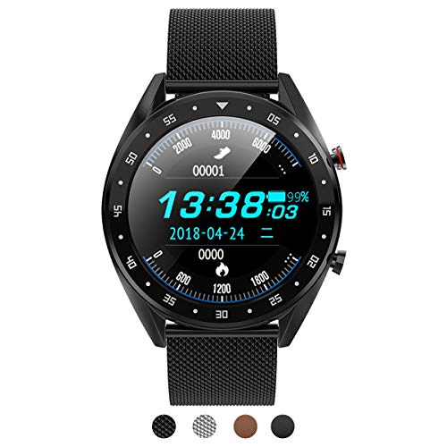 BINDEN Smartwatch L7 Elegante Deportivo IP68 Pantalla Táctil Redonda  Compatible con iOS Android - Mejores artículos y Ofertas