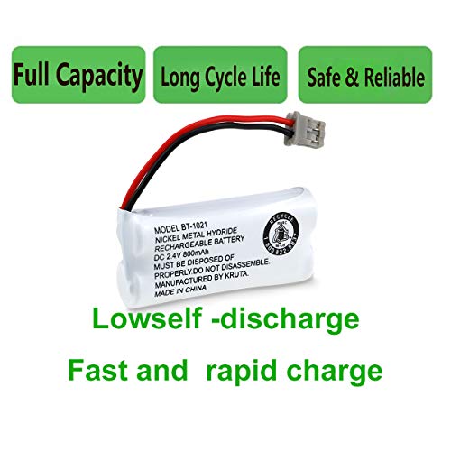 Kruta CA021021 Bt-1021 Bbtg0798001 Compatible With Uniden Bt-1021 Bt1021 Bt-1008 Bt-1016 Bt-1025 2.4V 800Mah Cordless Handset Phone Rechargeable Replacement Battery thumb #5