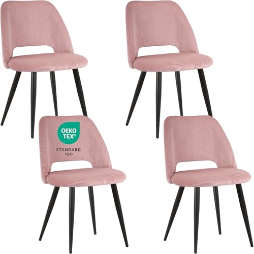Sillas Comedor Pack 4 Terciopelo Marca JIJIAN