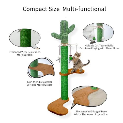 Rascador de pared Meowoou para gatos, 38 pulgadas miniatura 5
