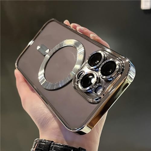 Protection magnétique iPhone 13 Pro Max transparente avec pare-chocs