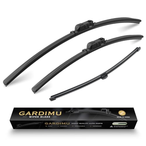Image of Front and Rear Windshield Wiper Blades, 3 Pcs Front Back Windshield Wipers Blade Replacement for Audi Q3 2019-2025, Car Window Wiper Blades from 2019 to 2025