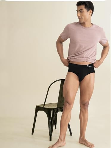 Image of PRETTIFY Super Cotton Modal Fabric Briefs for Men | Regular Fit, Ultra-Soft & Durable Exposed Waistband for All-Day Comfort-Pack of 1.