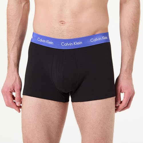 Calvin Klein Men Low Rise Trunk 5pk Green (BLK W Green Bloom WB/BLK W DAZZLIN) M 2