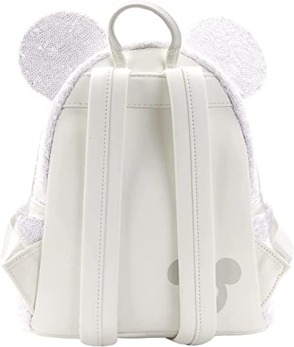 Loungefly Disney Minnie Mouse Sequin Wedding Womens Double Strap Shoulder Bag Purse #TOP1