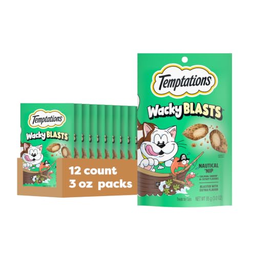 Temptations Wacky Blasts Cat Treats, Nautical 'Nip Flavor, 3 oz, 12 Pack - image 1