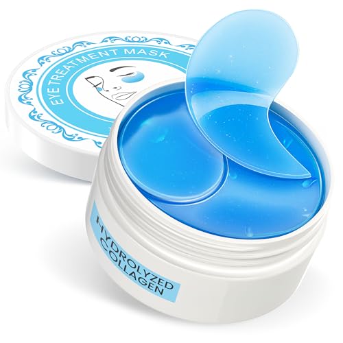 Image of NAZANO Under Eye Patches - 60 Pack Eye Masks | for Puffy Eyes, Dark Circles, Bags & Wrinkles with Collagen & Hyaluronic Acid - Eye Care Pads for Daily Skincare (Blue)