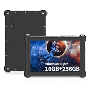 SunKol tablet resistente impermeable de 10.1 pulgadas, Windows 11 Pro IP67 Industrial Tablet PC (I5-10210Y 16GB 256GB) WiFi, BT4.2, 4G, huella digital, 500nit, GPS, NFC, escáner 2D, para trabajo en