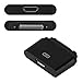 Produktbild kwmobile Magnetischer USB 2.0 Adapter kompatibel mit Sony Xperia Tablet Z2 /Xperia Z1 /Z1 Compact /Z2/Z3 - in Schwarz