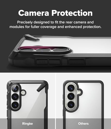 Image of Ringke Fusion-X for Samsung Galaxy S26 Case Back Cover [Heavy Duty X-Frame] Rugged Shockproof Bumper Protective with Non-Slip Side Grip - Black