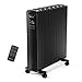Pro Breeze 2000W Öko Radiator - Heizkörper elektrisch mit 24h Timer, Fernbedienung, Thermostat & Überhitzungsschutz - Elektroheizung energiesparend mit 3 Heizstufen, ölfrei - Schwarz