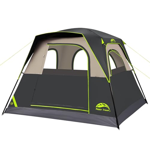 Happy Travel 4 Person Tall Cabin Tent