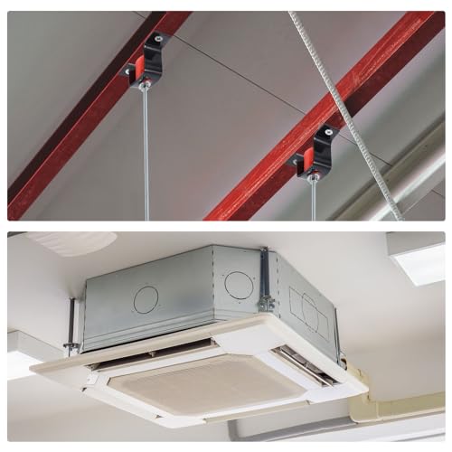 PATIKIL 110lbs Capacity Spring Vibration Isolator, 4Pack Shockproof Ceiling Damping Mount Hanger with Removable Frame Design for HVAC Air Conditioner Air Handling Units by PATIKIL - Image 5