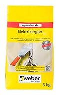 WEBER | Elektrikergips 5 kg | schnell härtend, abbindend & sehr weiß | für den Innenbereich | Baugips Modellgips Hobby Gips